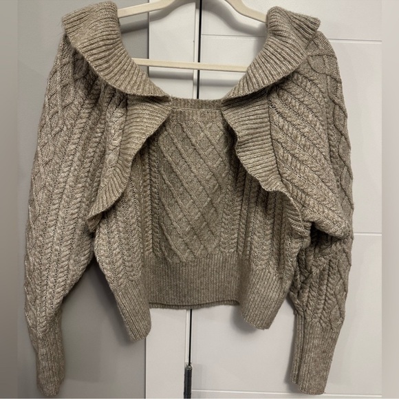 Blogger Favorite Ruffle Knit Sweater - Picture 3 of 6